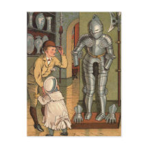 Cavaleiro na Ilustração Armor Vintage