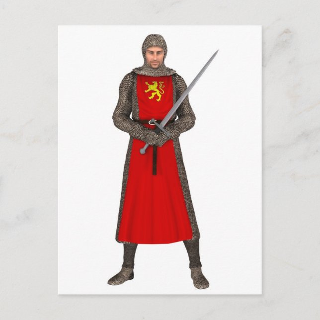 Cartão Postal Cavaleiro normando - 1 (Frente)