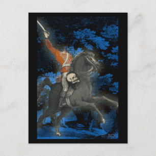 Cartão Postal Cavaleiro Sem Cabeça com Caveira