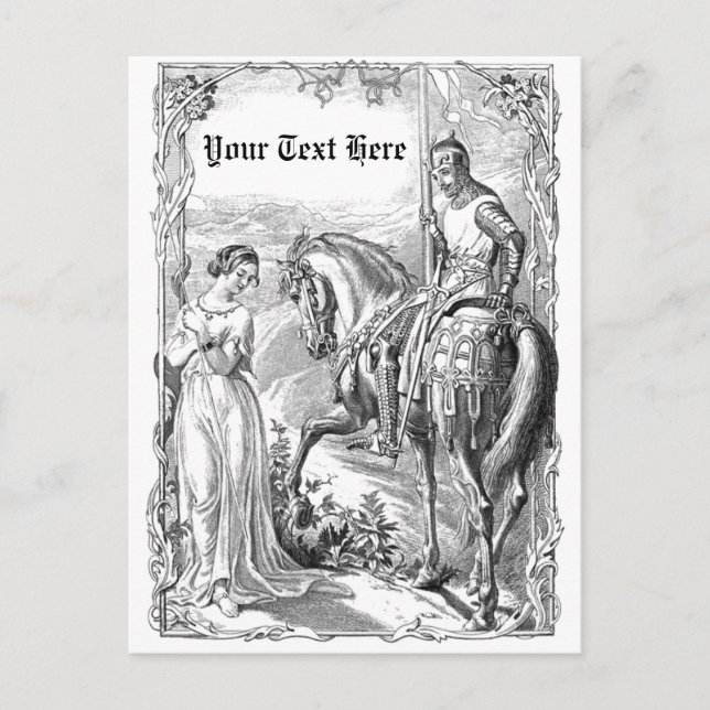 Cartão Postal Cavaleiro Vitoriano (Frente)