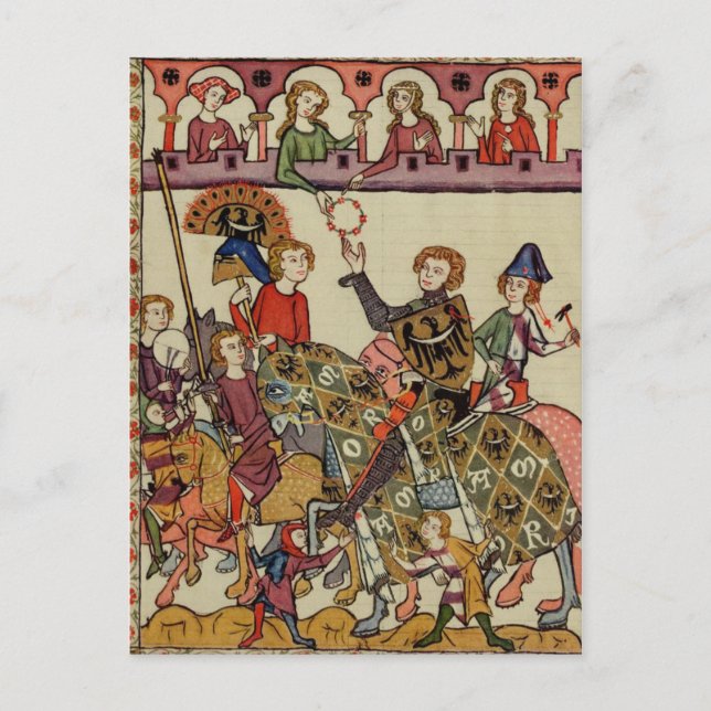 Cartão Postal Cavaleiro Vitorioso, 14 século (Frente)
