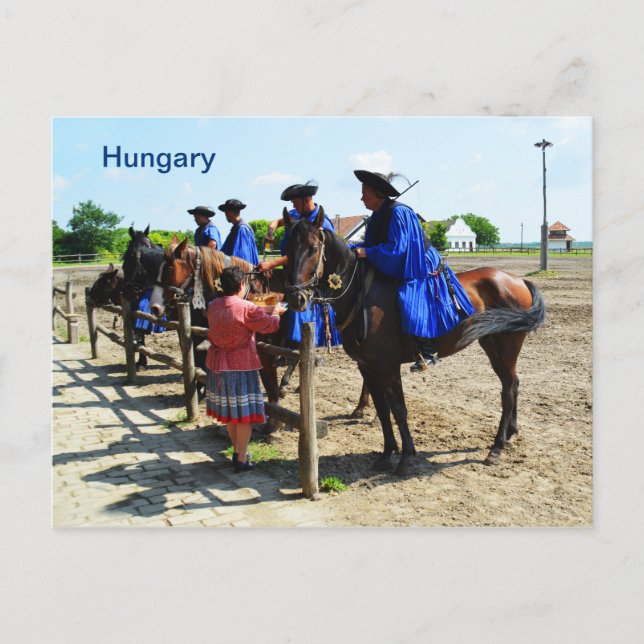 Cartão Postal Cavaleiros da Hungria (Frente)