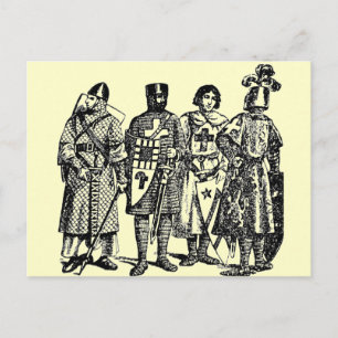 Cartão Postal Cavaleiros Medievais