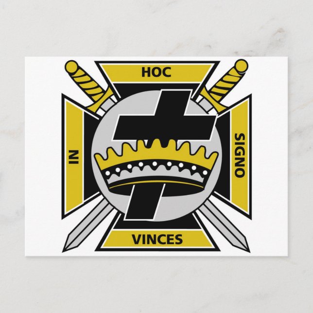 Cartão Postal Cavaleiros Templários (Frente)