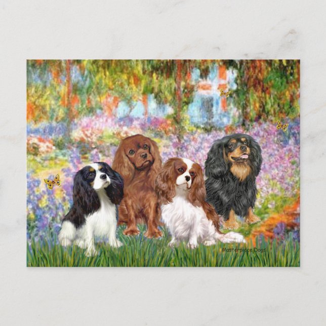 Cartão Postal Cavalier (4) - no Jardim de Monet (Frente)