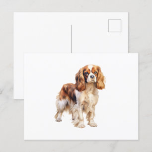 Cartão Postal Cavalier King Charles Spaniel impressão Dog art im