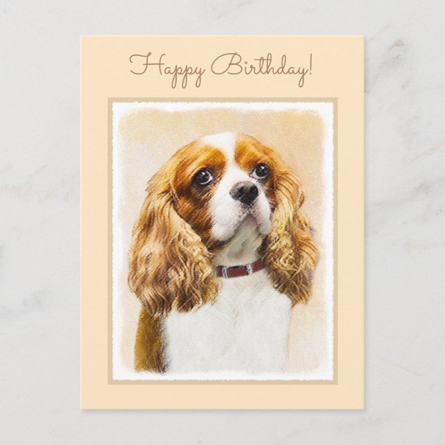 Cartão Postal Cavalier King Charles Spaniel Original (Frente)