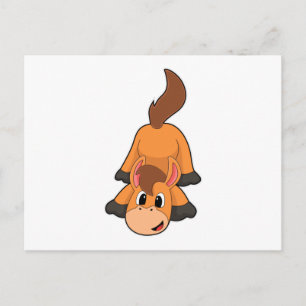 Cartão Postal Cavalo a Jogar