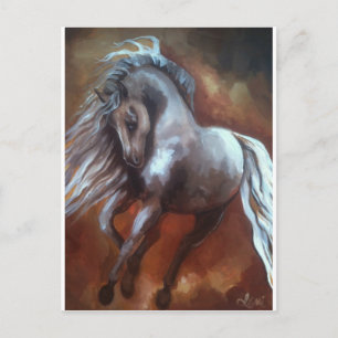 Cartão Postal Cavalo Andaluz por Leni Tarleton