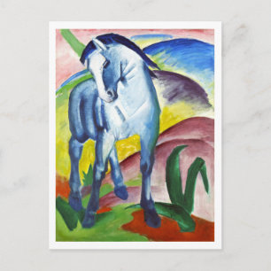 Cartão Postal Cavalo Azul de Franz Marc (1911)