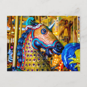 Cartão Postal Cavalo Colorido