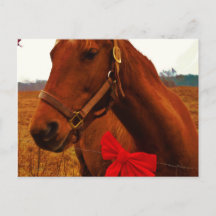 Cavalo com Laço Vermelho
