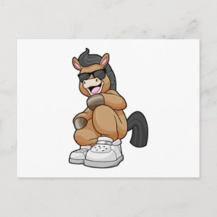 Cartão Postal Cavalo com Sapatos Grandes