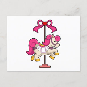 Cartão Postal Cavalo como Cavalinho de carrossel.PNG