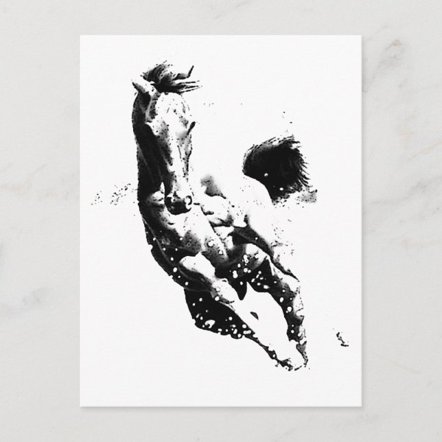 Cartão Postal Cavalo Correndo (Frente)