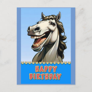 Cartão Postal cavalo de aniversário