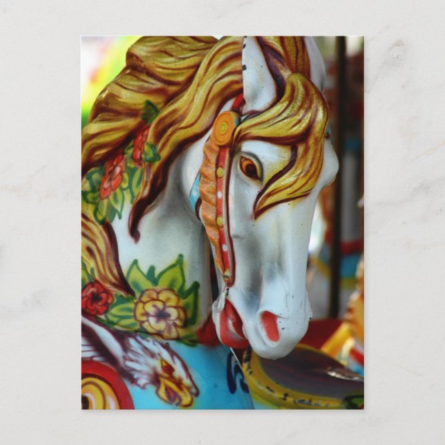 Cartão Postal Cavalo de Carrossel (Frente)