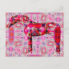 Cartão Postal cavalo de cor diferente