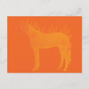 Cartão Postal Cavalo de Fogo