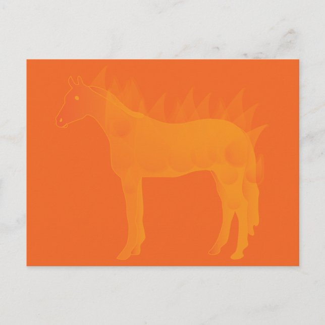 Cartão Postal Cavalo de Fogo (Frente)
