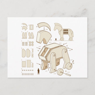 Cartão Postal Cavalo de Troia