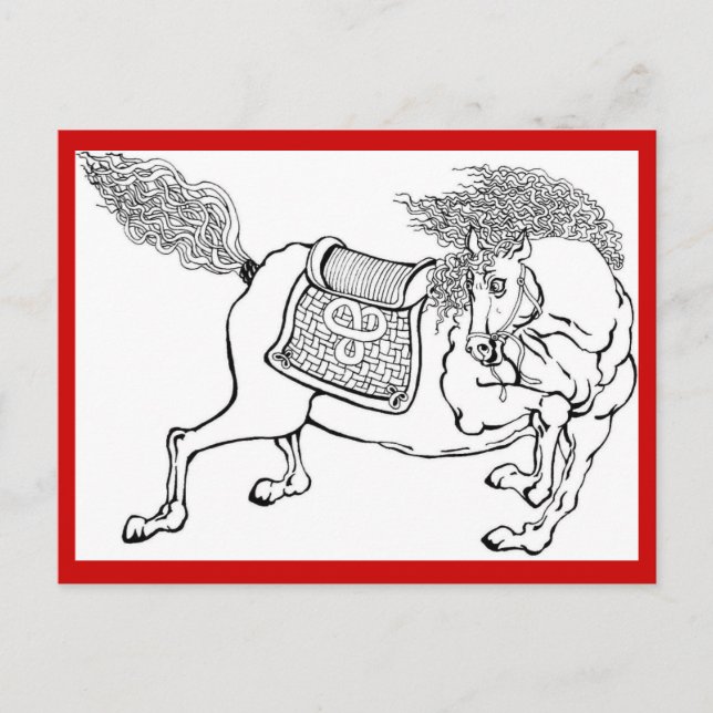 Cartão Postal Cavalo Dinastico (Frente)