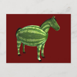 Cartão Postal Cavalo do Dia da Melancia Nacional