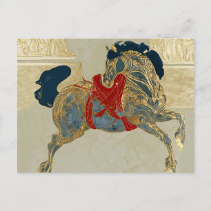 Cartão Postal Cavalo Dourado Imperial