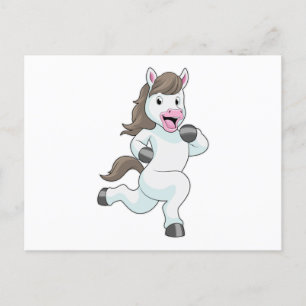 Cartão Postal Cavalo em Corrente
