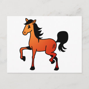 Cartão Postal Cavalo Feliz