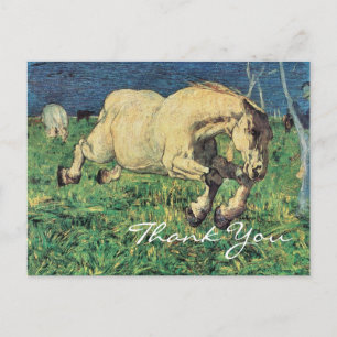 Cartão Postal Cavalo Galopado por Giovanni Segantini