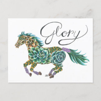 Cartão Postal Cavalo Glória de Sherry Jarvis