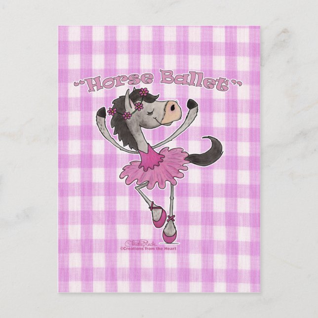 Cartão Postal Cavalo Holsteiner Ballet (Frente)