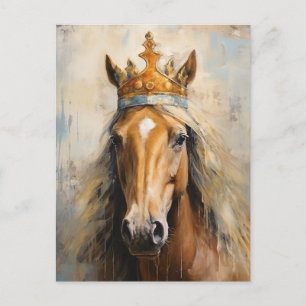 Cartão Postal Cavalo Justo na Coroa