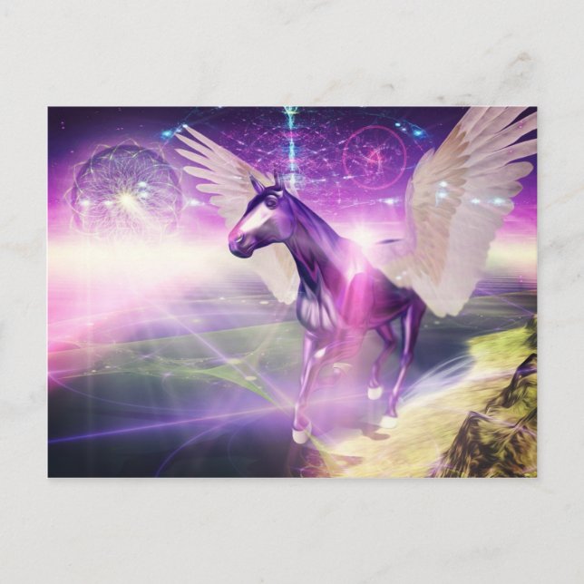 Cartão Postal Cavalo Místico (Frente)