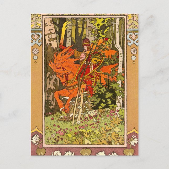 Cartão Postal Cavalo num Cavalo (Frente)