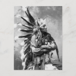 Cartão Postal Cavalo Pequeno, Oglala Sioux, 1890