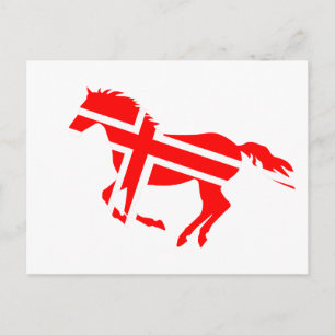 Cartão Postal Cavalo Sinalizado