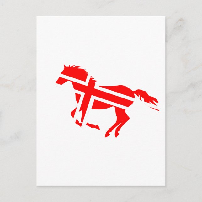 Cartão Postal Cavalo Sinalizado (Frente)