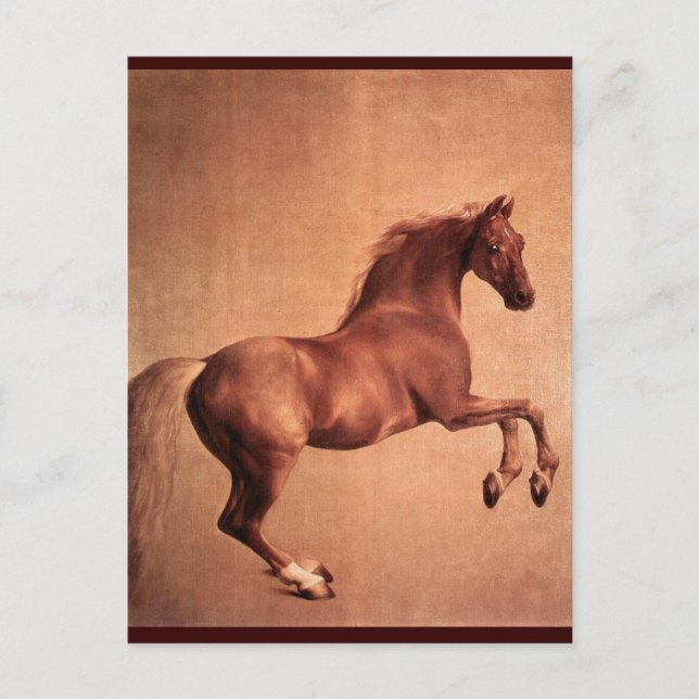 CARTÃO POSTAL CAVALO VERMELHO (Frente)