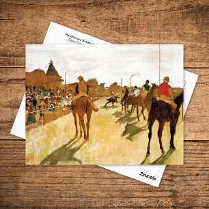 Cartão Postal Cavalos antes dos Stands Edgar Degas