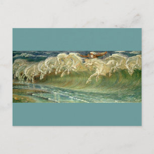 Cartão Postal Cavalos de Neptun