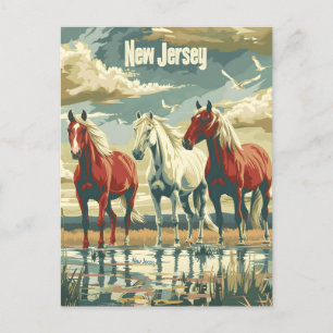 Cartão Postal Cavalos de Nova Jersey