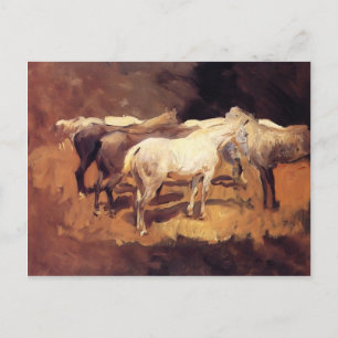 Cartão Postal Cavalos de Sargent- do cantor de John em Palma