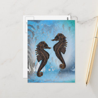 Cartão Postal Cavalos marinhos