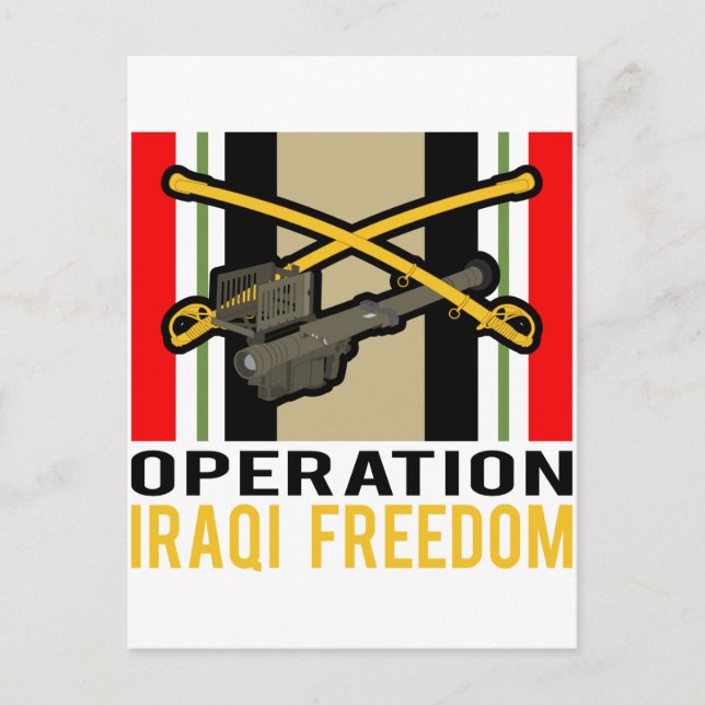 Cartão Postal Cavalry Stinger OIF (Frente)