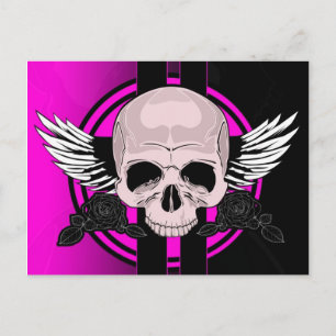 Cartão Postal Caveira de Wing - PINK