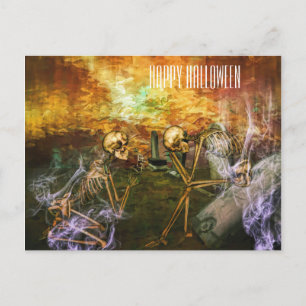 Cartão Postal Caveira do Halloween