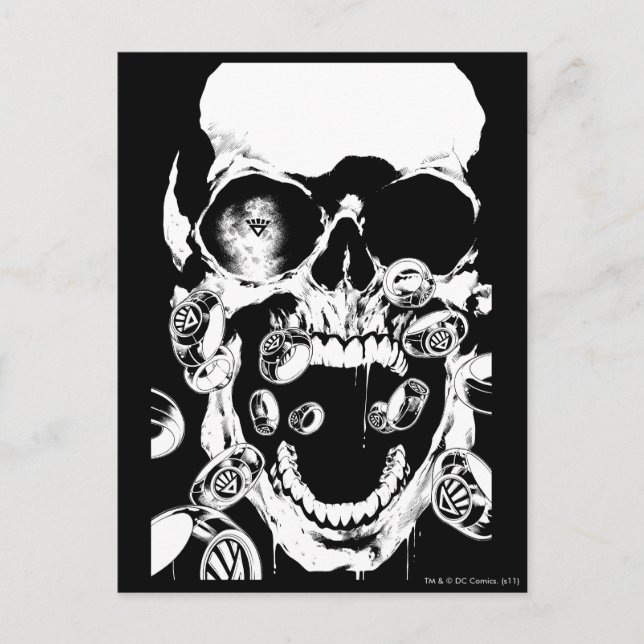 Cartão Postal Caveira e Anéis (Frente)