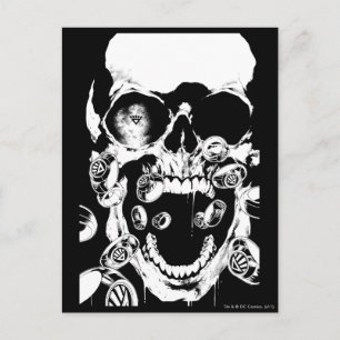 Cartão Postal Caveira e Anéis